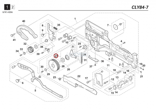 KW1-M1192-00X / INDENTATION LVR ASSY / YAMAHA Feeder Parts