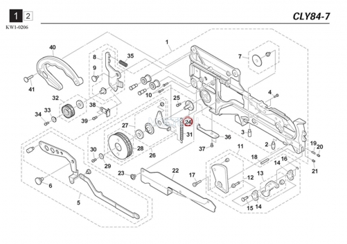 KW1-M116J-00X / METAL SHAFT / YAMAHA Feeder Parts