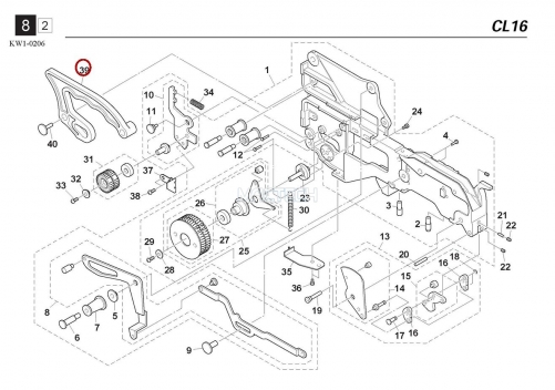 KW1-M325L-20X / HOLD ARM / YAMAHA Feeder Parts