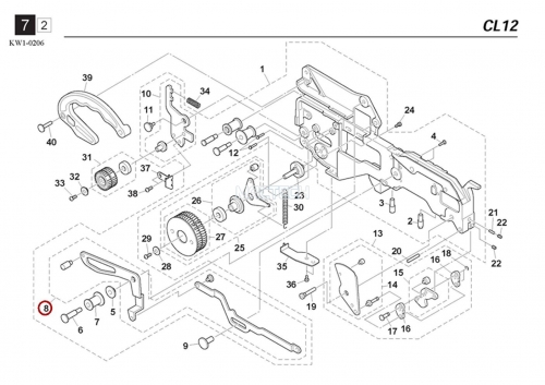 KW1-M2250-00X / HANDLE LEVER ASSY / YAMAHA Feeder Parts