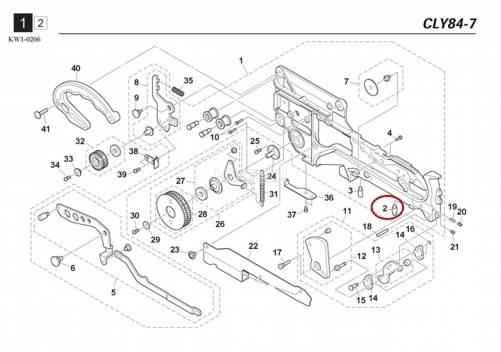 KW1-M1112-00X / KNOCK PIN / YAMAHA Feeder Parts