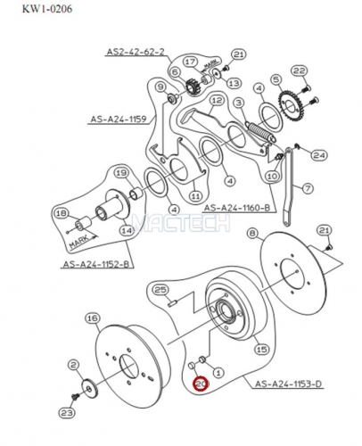 KW1-M459R-000 / MAGNET / YAMAHA Feeder Parts