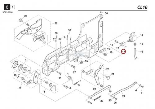 K87-M11B9-00X / CIRCLIP E / YAMAHA Feeder Parts