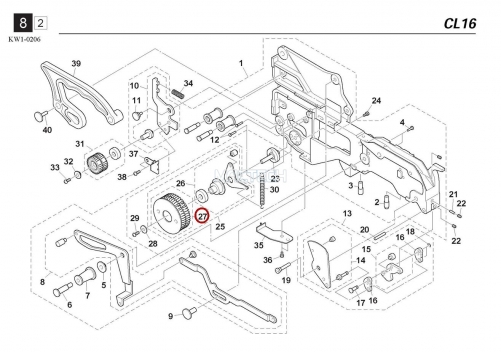 KW1-M329F-00X / DRIVE ROLLER ASSY / YAMAHA Feeder Parts