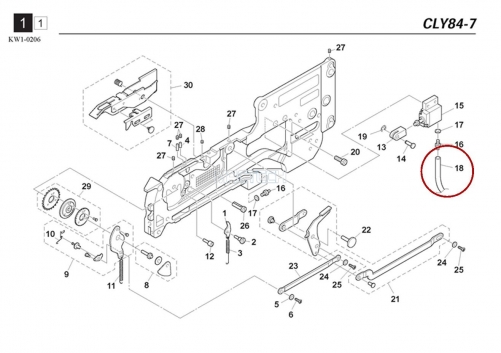 KW1-M11B1-00X / AIR HOSE / YAMAHA Feeder Parts