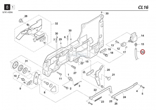 KW1-M22B1-00X / AIR HOSE / YAMAHA Feeder Parts