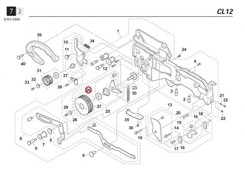 KW1-M2292-00X / INDENTATION LVR ASSY / YAMAHA Feeder Parts