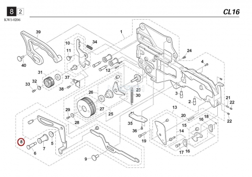 KW1-M3250-00X / HANDLE LEVER ASSY / YAMAHA Feeder Parts