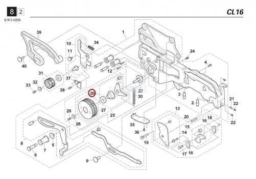 KW1-M3292-00X / INDENTATION LVR ASSY / YAMAHA Feeder Parts