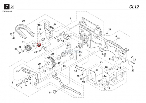 KW1-M22A3-00X / LOWER GUIDE PLATE L / YAMAHA Feeder Parts