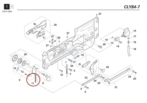 KW1-M111E-00X / SPRING / YAMAHA Feeder Parts