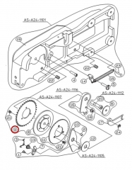 KW1-M4523-000 / SPROCKET / YAMAHA Feeder Parts