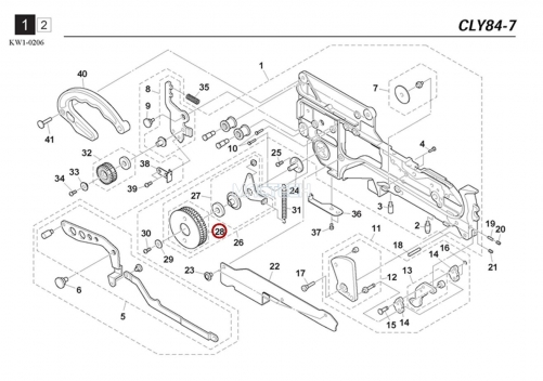 KW1-M119F-00X / DRIVE ROLLER ASSY / YAMAHA Feeder Parts