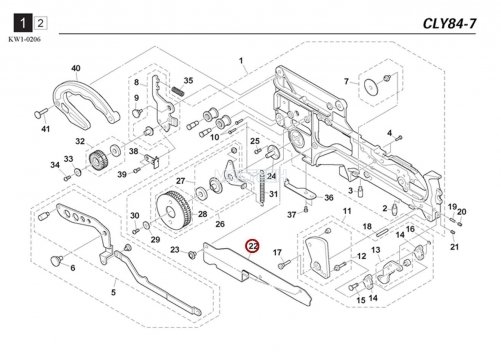 KW1-M114L-00X / COVER / YAMAHA Feeder Parts