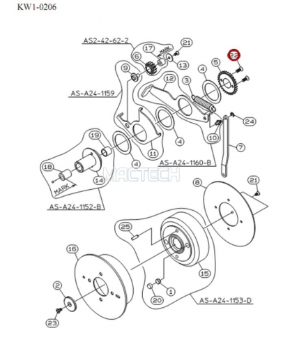 KW1-M45BF-000 / SCREW,FLAT HEAD + / YAMAHA Feeder Parts