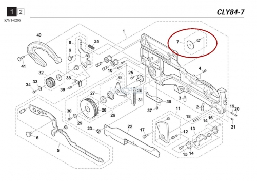 KW1-M115D-00X / GUIDE PIN ASSY / YAMAHA Feeder Parts