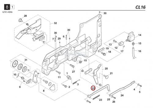 KW1-M3277-00X / MAIN ARM / YAMAHA Feeder Parts