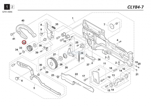 KW1-M119L-00X / IDLE ROLLER ASSY / YAMAHA Feeder Parts