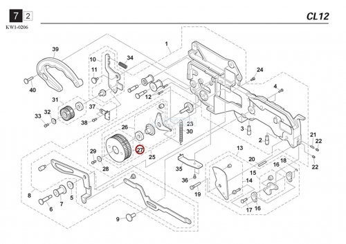 KW1-M229F-00X / DRIVE ROLLER ASSY / YAMAHA Feeder Parts