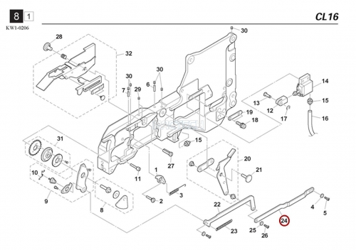 KW1-M324D-00X SUB ARM / YAMAHA Feeder Parts