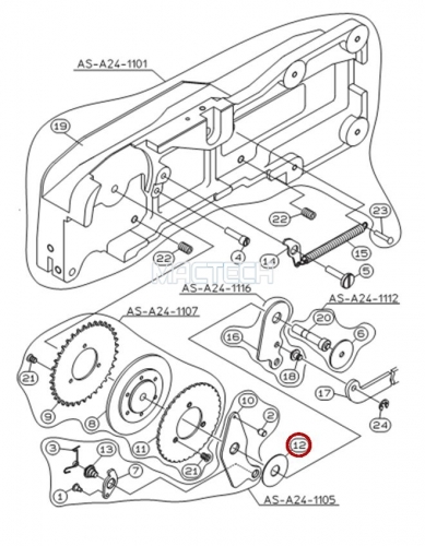 KW1-M452H-000 / THRUST WASHER / YAMAHA Feeder Parts