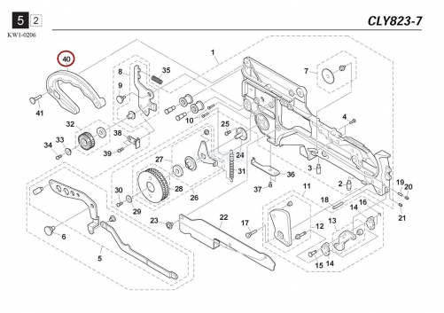 KW1-M155L-00X / HOLD ARM / YAMAHA Feeder Parts