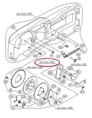 KW1-M452U-000 / SUB LEVER ASSY / YAMAHA Feeder Parts