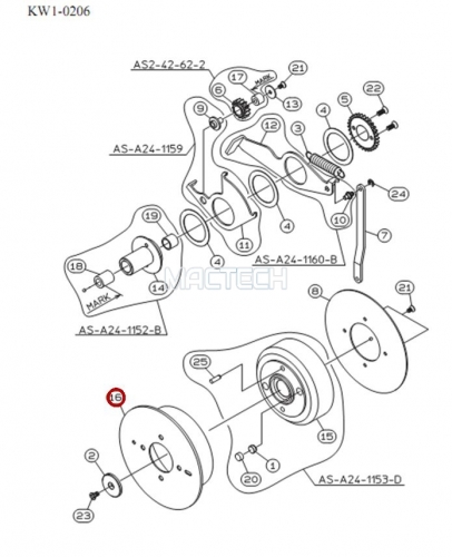 KW1-M459U-000 / REEL PLATE / YAMAHA Feeder Parts