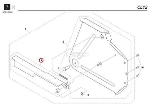 KW1-M22DA-10X / TENSION LEVER ASSY / YAMAHA Feeder Parts