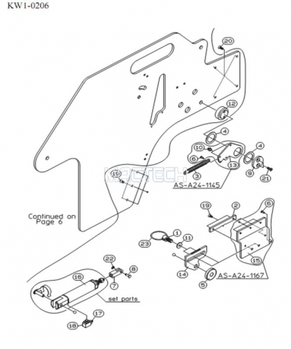 KW1-M45BG-000 / SCREW,FLAT HEAD + / YAMAHA Feeder Parts