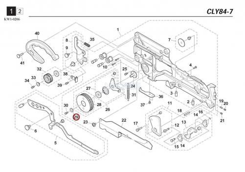 K87-M117B-00X / PLANE WASHER / YAMAHA Feeder Parts