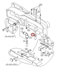 KW1-M4512-00X / KNOCK PIN (FRONT) / YAMAHA Feeder Parts