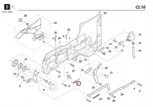 KW1-M111A-00X / SPRING / YAMAHA Feeder Parts