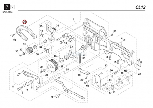 KW1-M125L-10X / HOLD ARM / YAMAHA Feeder Parts