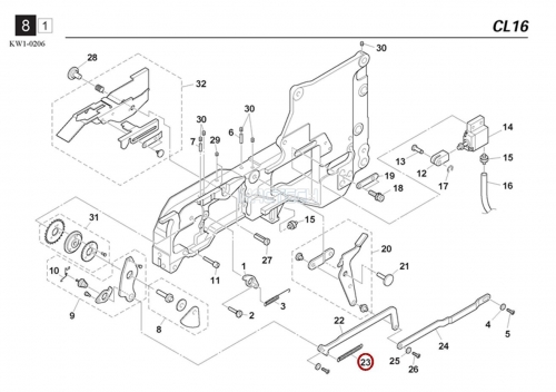 KW1-M321E-00X / SPRING / YAMAHA Feeder Parts