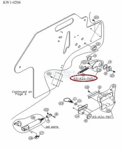 KW1-M451G-000 / LEVER ASSY / YAMAHA Feeder Parts