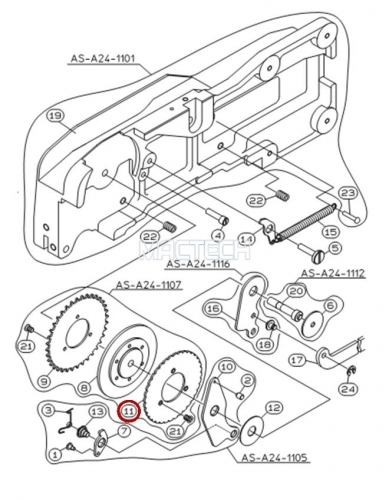 KW1-M4524-000 / RATCHET / YAMAHA Feeder Parts