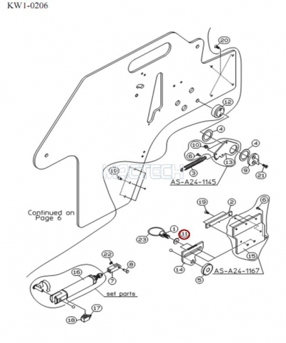 K87-M2387-000 / PLANE WASHER / YAMAHA Feeder Parts