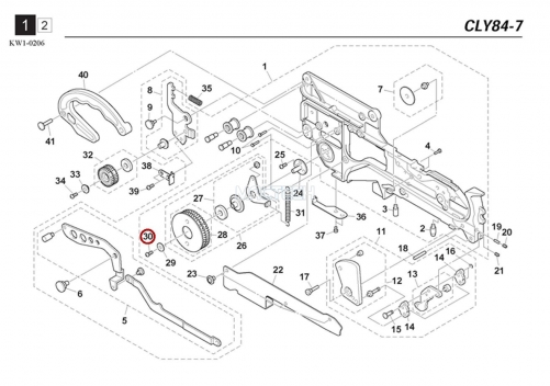 K87-M11BB-00X / SCREW,FLAT HEAD + IB / YAMAHA Feeder Parts