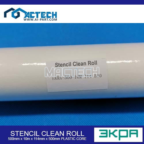 STENCIL CLEAN ROLL 500mm x 10m x 114mm x500mm Plastic Core