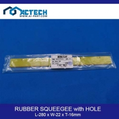 RUBBER SQUEEGEE with HOLE L-280 x W-22 x T-16mm