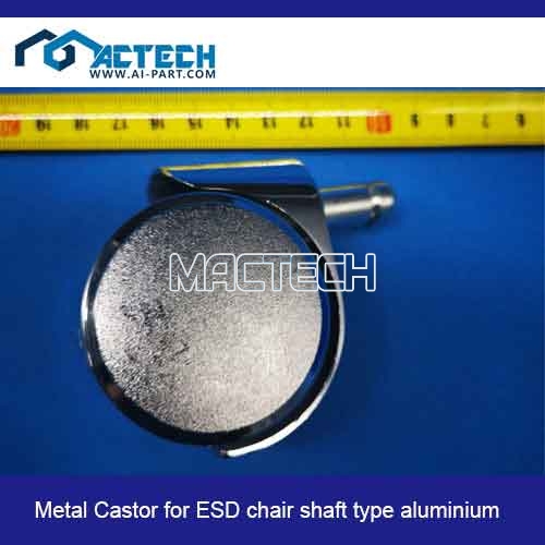 Metal castor for esd chair shaft type aluminium