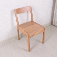 Solid oak wood dining chair
