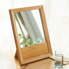 Nordic Design Soild Oak Wood Folding Table Mirror