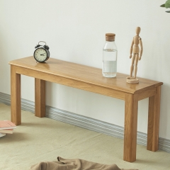 Nordic Design Soild Oak Wood Dining Bench