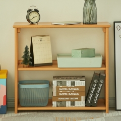 Solid Beech Wood Bookshelf Wall Shelf