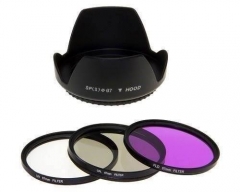 67mm UV Filter+CPL Filter +FLD Lens Filter+Lens Hood