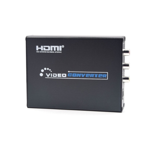 BK-10 Adaptateur de convertisseur audio CVBS Composite et S-Vidéo HDMI à 3RCA AV