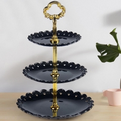 1set Cake Stand 3 Layers Wedding Cake Plate Stand Dessert Fruits Vegetable Placed Tool Wedding Birthday Party Cupcake Stand
