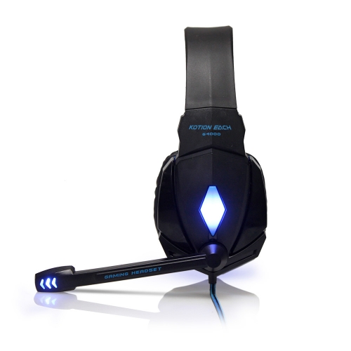 G4000 Gaming Headsets Große Kopfhörer mit Licht Mic Stereo Kopfhörer Tiefe Bass für PC Computer Gamer Laptop PS4 Neue x-BOX